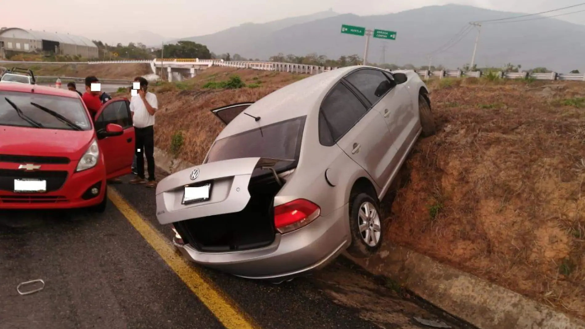 accidente, curva